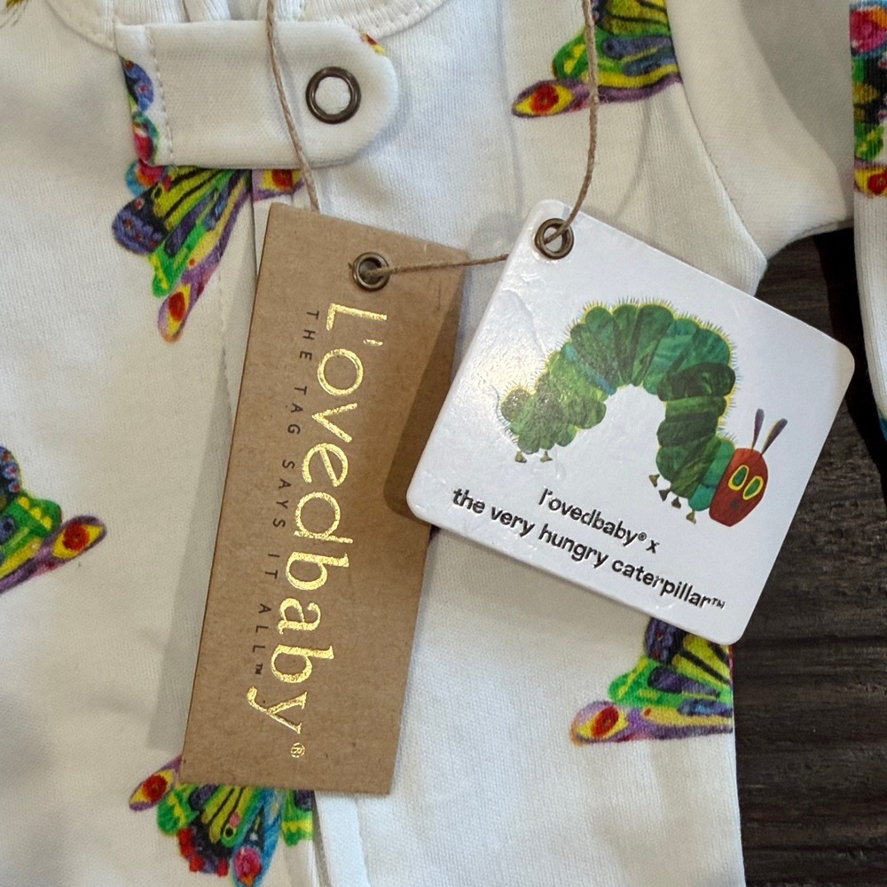 L'ovedbaby White Footed One-Piece Butterfly Organic — image 4 of 8